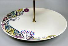 Load image into Gallery viewer, Monsoon Home Cosmic 2 Tier Fine China Cake Stand Denby Boxed - VGC