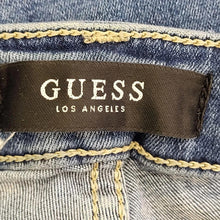 Load image into Gallery viewer, Guess jeans vintage skinny faded blue stretched sexy curve size 6-8 women&#39;s
