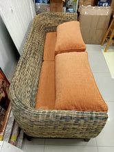 Load image into Gallery viewer, Floral Pattern Sofa with natural material
