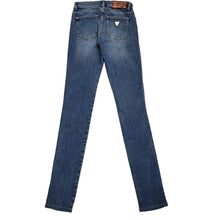 Load image into Gallery viewer, Guess jeans vintage skinny faded blue stretched sexy curve size 6-8 women&#39;s
