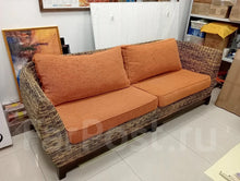 Load image into Gallery viewer, Floral Pattern Sofa with natural material

