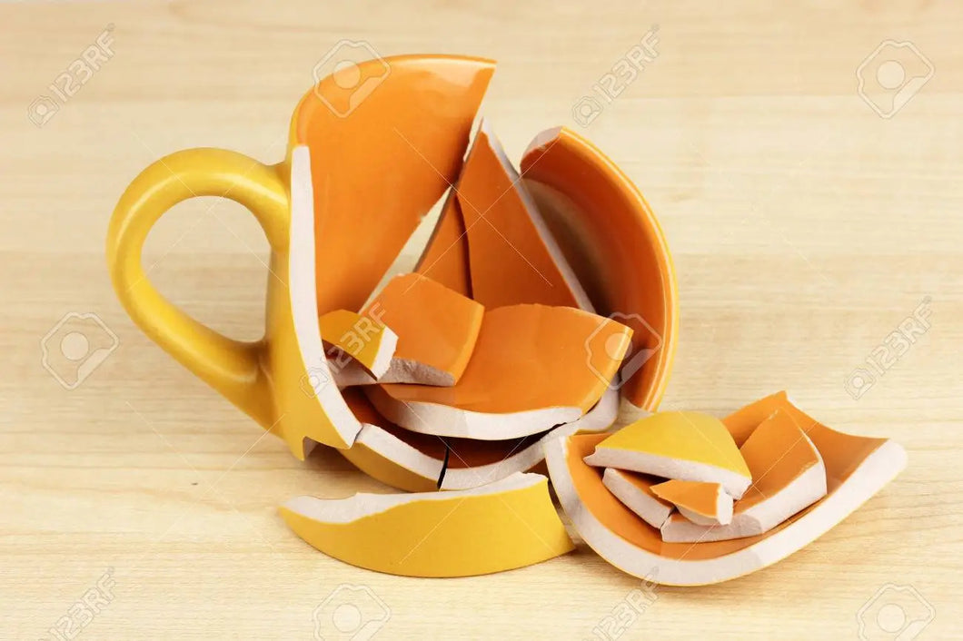 Broken cup