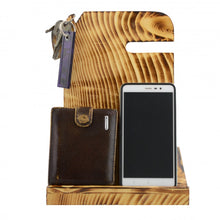 Load image into Gallery viewer, Phone Holder, Rustic, Wallet, Wooden, Handmade, Great Unique Gift
