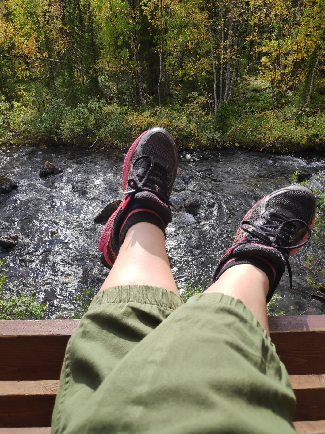 Copy of Green cargo trousers for women