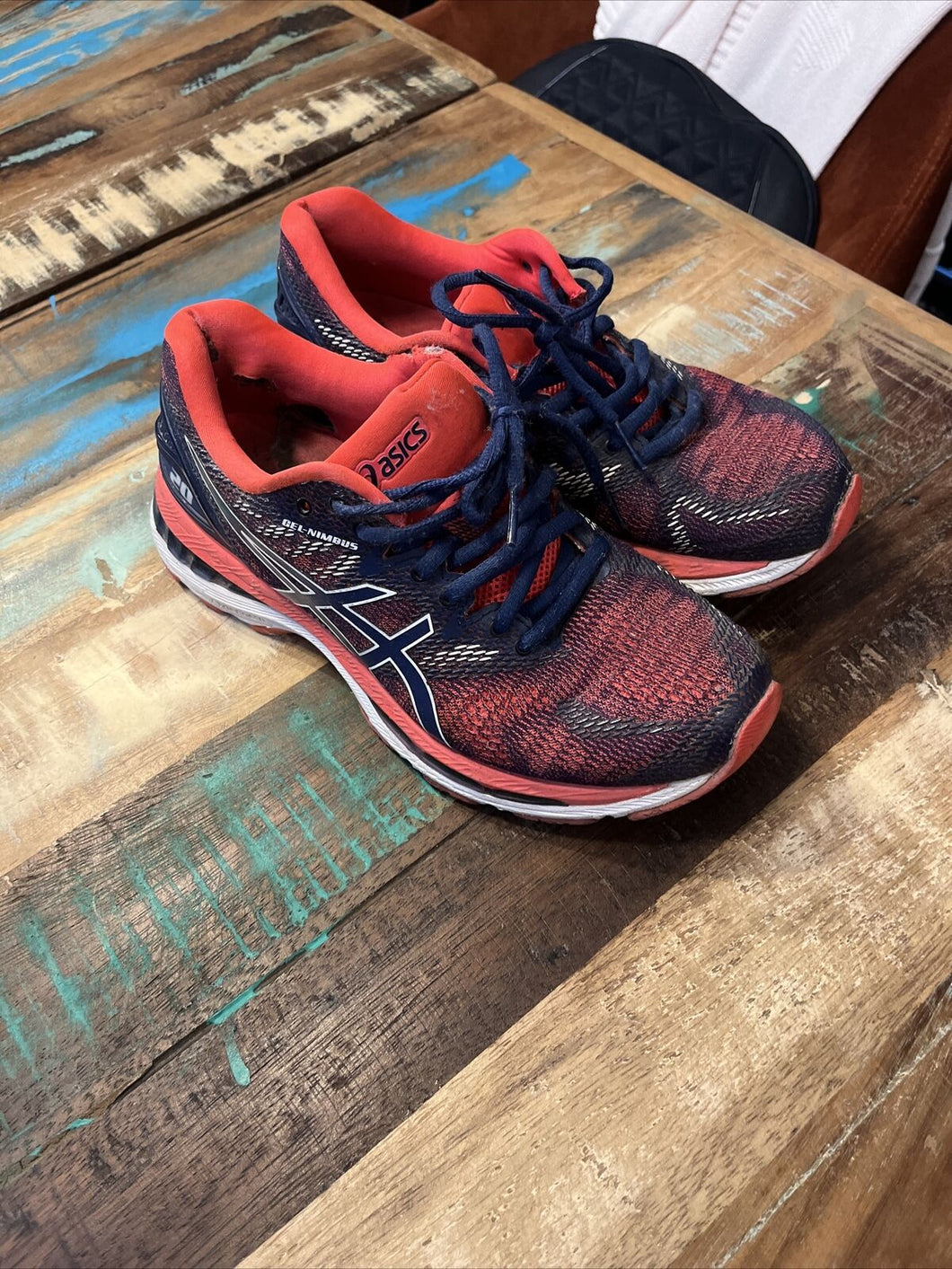 Copy of Oasics ladies multi coloured Trainers size 4 Fair Condition