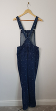 Load image into Gallery viewer, Tu Polka Dot Denim Dungarees 8 Overalls Utility Pinafore
