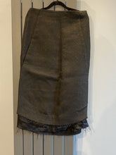 Load image into Gallery viewer, COS Size 38 Uk10 Black Glitter Sparkly Lined Pencil Skirt
