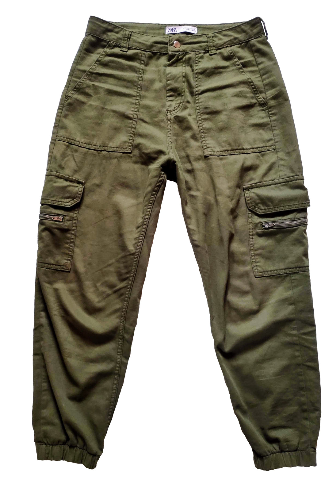 Copy of Green cargo trousers for women